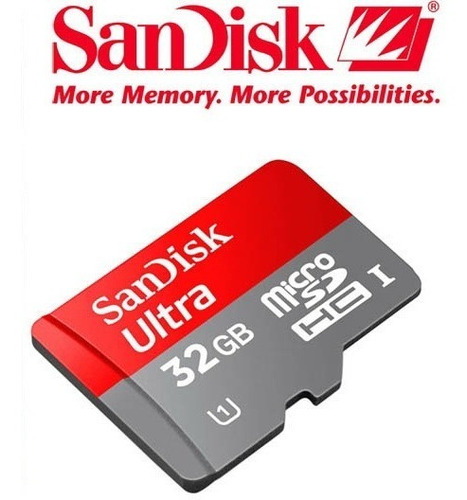 Memoria Microsd Sandisk Ultra 32gb U1 30mb/s Gopro 4k