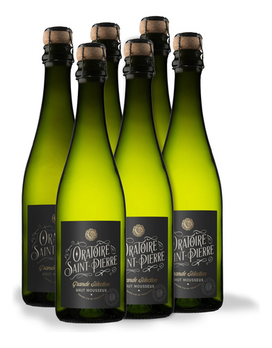 Caja Con 6 Vinos Espumosos Oratoire Saint-pierre Brut 750ml
