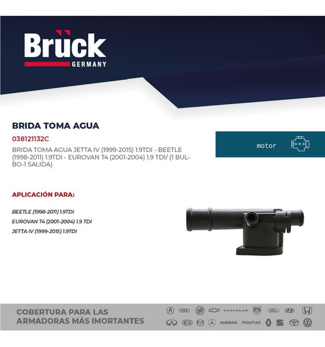 Brida Toma Agua Beetle 2003 Bruck 038121132c