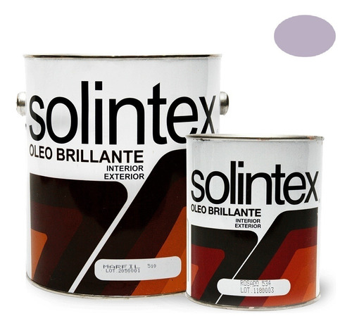 Pintura Esmalte Oleo Brillante Lila 533 Galon Solintex