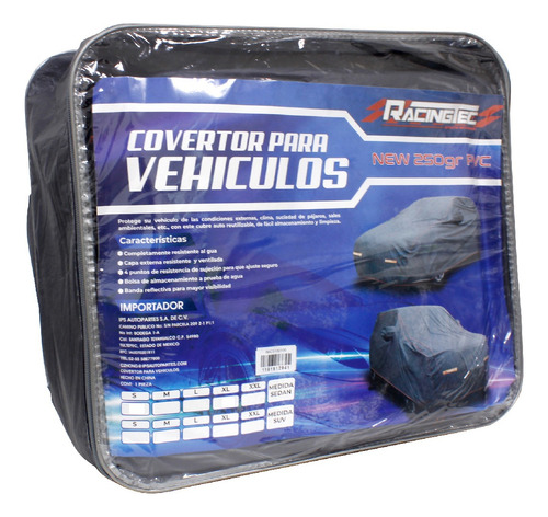 Funda Gruesa Afelpada Para Auto Sedan: Color Gris