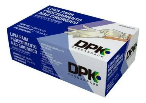 Luva Procedimento De Látex Descarpack Kit C/5x100 Un - TAMANHO G