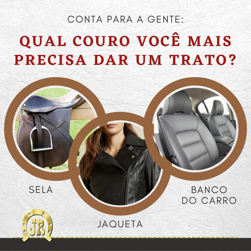 Imagem 9 de 10 de Kit Hidratante De Couro Jr: Óleo De Amêndoas 1l + Cera 300g