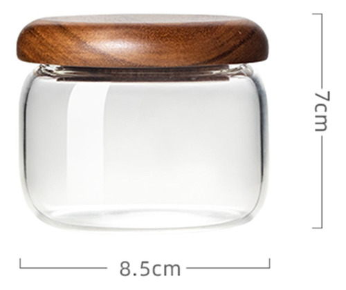Frasco De Armazenamento De Vidro Com Tampa De Pressão 220ml