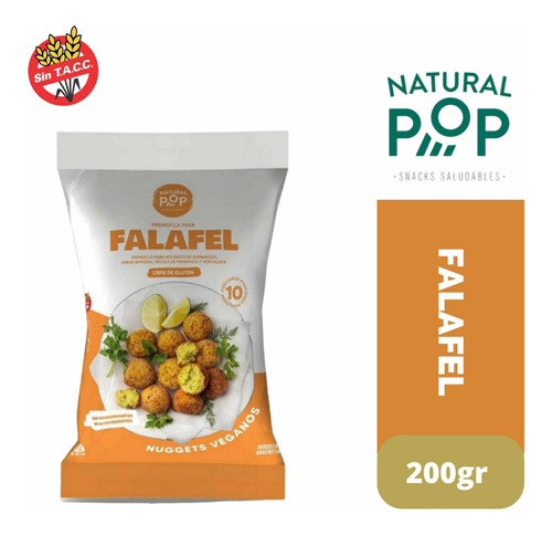 Premezcla Para Preparar Falafel Natural Pop X200 Gr Sin Tacc