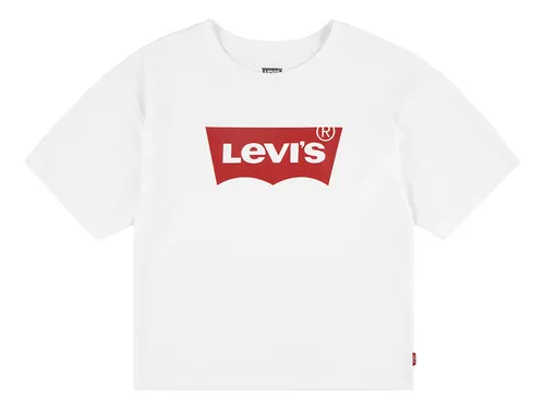Polera Ni as Cropped Top Blanca Levis Cuotas sin inter s
