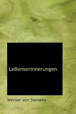 Libro Lebenserinnerungen - Siemens, Werner Von