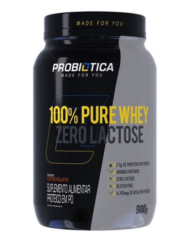 100% Pure Whey Zero Lactose 900gr Probiotica
