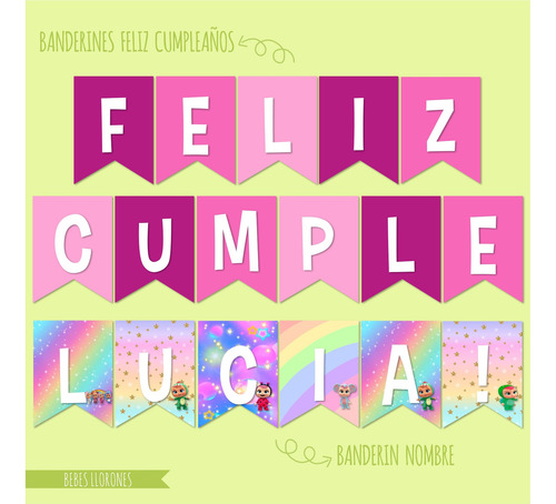 Bebes Llorones Kit Cumpleaños Imprimible Editable