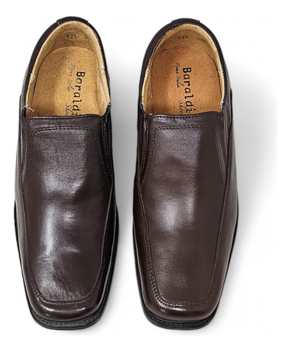 Zapatos Mocasin De Vestir Piel Clásicos Ajuste Elastico P01
