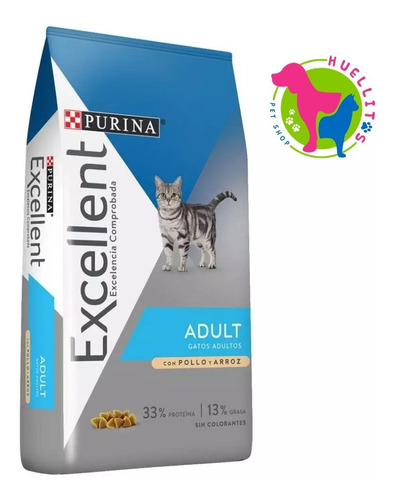 Excellent Gato Adulto X 3 Kg - Envio Gratis Zona Oeste