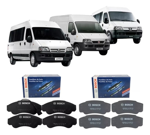 Pastillas De Freno Bosch Delanteras Y Traseras Ducato Boxer