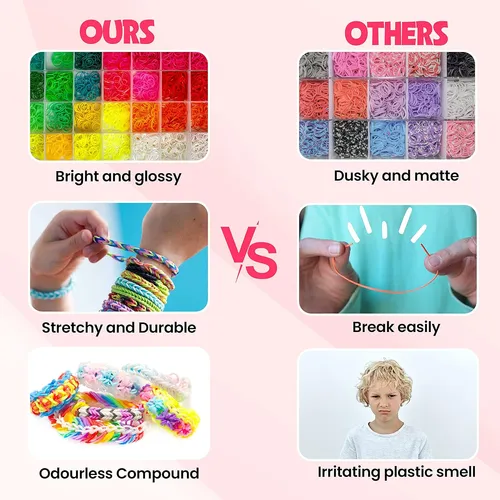 Kit Para Hacer Pulseras Ligas O Bandas Elásticas Niñas