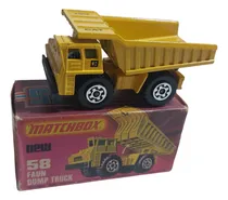 Comprar Matchbox Superfast New 58 Faun Dump Truck Camion Cat 70 C31