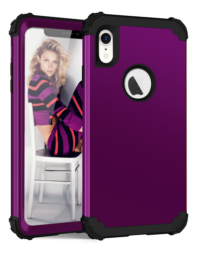 Funda Para  iPhone X/xs/xs Max/xr Uso Rudo 3 En 1