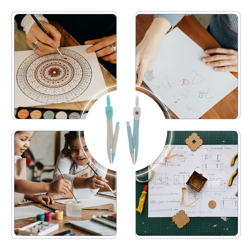 Compass Making Circles, 4 Juegos De Brújulas Portátiles