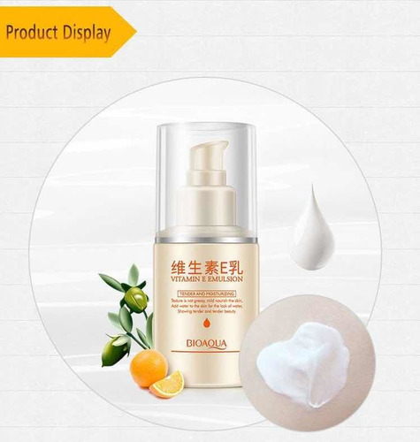 Crema Emulsión Bioaqua Con Vitamina E Humectante 100 Ml