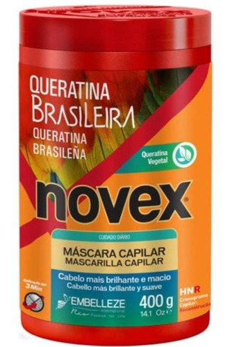 Mascarilla Capilar Novex Keratina Brasileña 400g