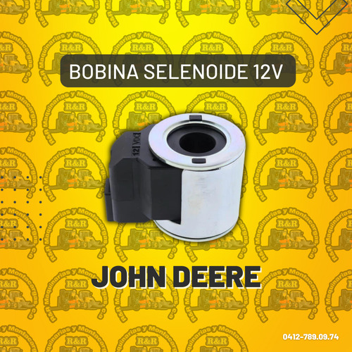 Bobina Selenoide 12v John Deere