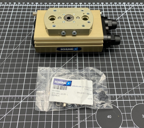 Schunk Pneumatic Swivel Unit Sru+20-w-180-3-4 / 0361 Jjj