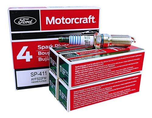 Imagen 4 de 4 de Bujia Ford Fiesta Max Move Power Balita Ka Motorcraft Sp411