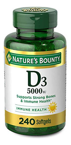 Vitamina D3 Da Natures Bounty Imune Support Vitamina D