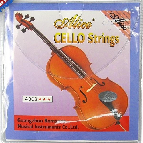 Encordado Para Cello Alice A803 1/2 En Aleacion Nickel Plata