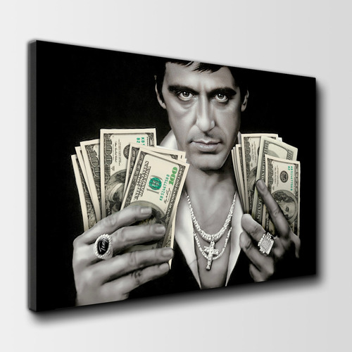 Cuadro Canvas Tony Montana Scarface Money