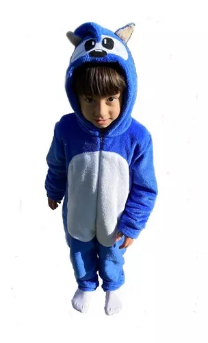 Macacão/Pijama Infantil 'Sonic' Projeto Fan Service