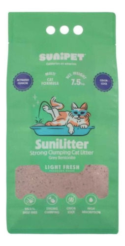 Sunilitter Con Carbón Aroma Light Fresh 7,5 Kg