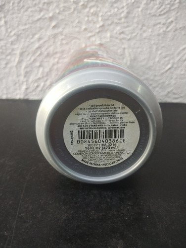 Vaso Térmico Coca Cola Con Tapa 500 Ml Arcoíris Con Detalle (Usado)