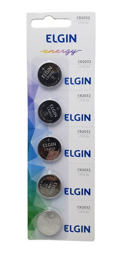 3 Cartelas De Baterias Cr2032 3v Lithium Elgin Promoção