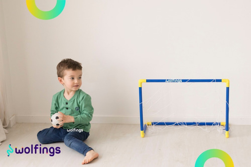 Imagen 5 de 10 de Pelota De Futbol Juego Arco Con Red Y Accesorios De Juguete