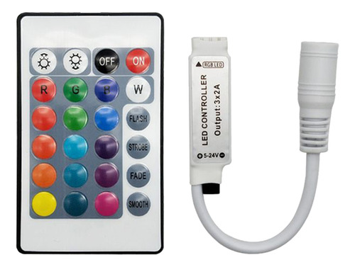 2 Unidades/conjunto De 12-24 V Led Rgb De 24 Botões Mini Lig