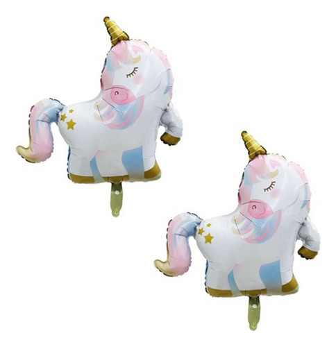 Dos Padrísimos Globos De Unicornio Fiesta Decoración Pastel