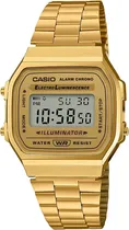 Comprar Reloj Casio A-168wg-9 Vintage Unisex Color de la correa Dorado Color del bisel Dorado Color del fondo Dorado