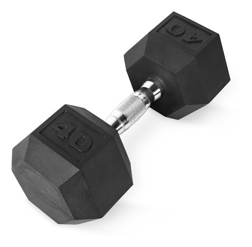 Mancuerna Hexagonal Recubierta De 40 Libras Cap Barbell