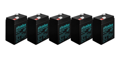 Bateria Atomlux Pack X 5 Gel 6v 4,2ah Recargable Luz Ups 