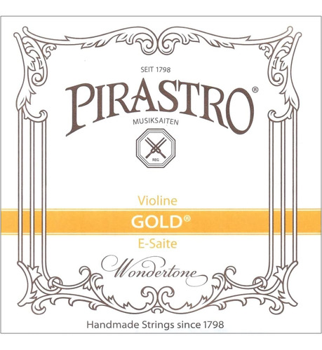 Pirastro Gold Label 4/4 - Cuerda E Para Violín, Tamaño Media