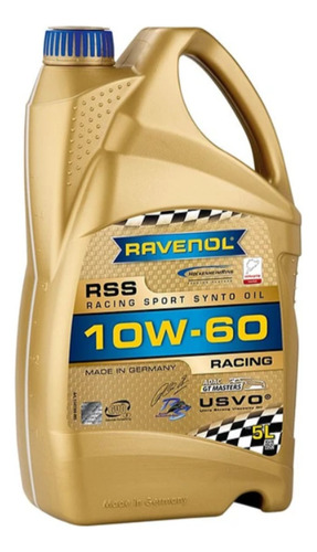 Aceite Motor 10w60 Racing Rss Ravenol Full Sintetico 5 Lts