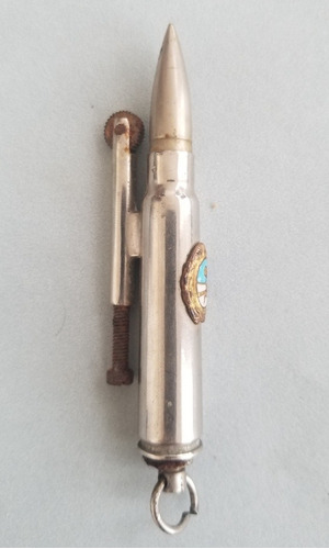 Imagen 2 de 4 de Antiguo Encendedor Bala Escudo Argentina. 55293