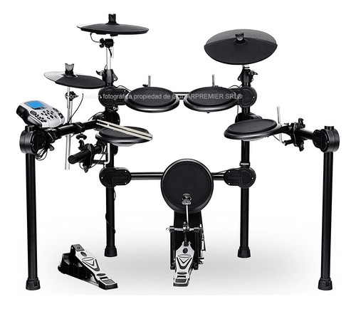 Bateria Electronica 8 Pads Doble Zona Efectos Usb Pedales 5c