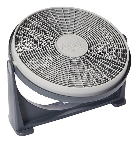 Imagen 3 de 3 de Ventilador de pared y de piso Fan Star 3349 gris con 5 aspas de plástico, 20" de diámetro 127 V
