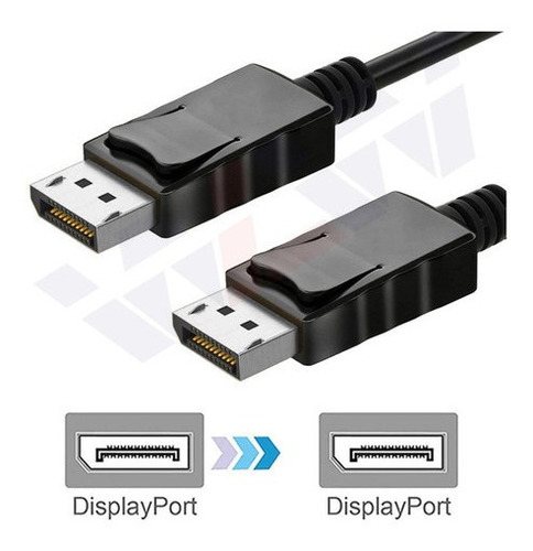 Cabo Displayport 1.2 Sem Trava Blindado 4k - Dp X Dp Macho