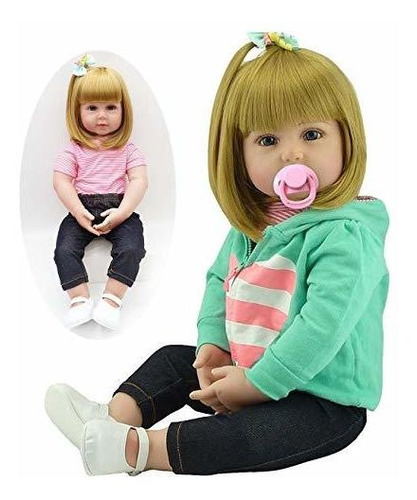 Babyfere Realista Reborn Toddlers Dolls Niñas Cabello Rubio 