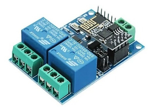 Módulo Relé 5v 2 Canais Wifi Esp8266 Esp-01 Aplicações Iot