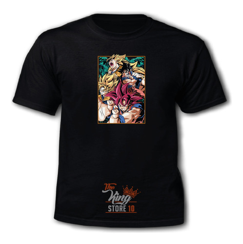 Polera, Goku Transformaciones, Saiyajin, Dios, Xxxxl