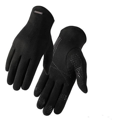 P Gloves Para Mujer, Color Liso, Nuevo Invierno, De Gamuza,