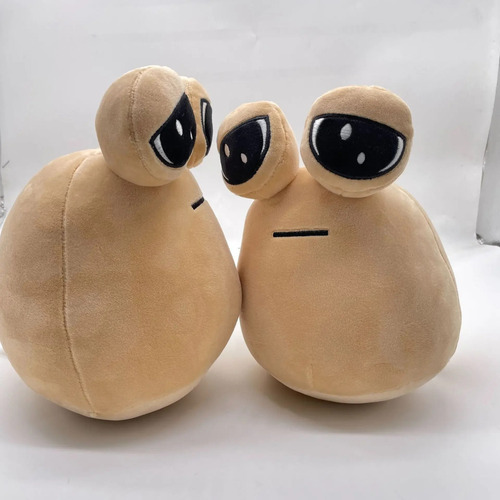Lindo muñeco de peluche Pou Unit Pou de 22 cm, color marrón