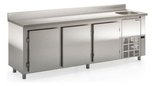 Balcao Refrigerado 2,50m Gbfe-250 C/ Cuba L/d 220v Gelopar